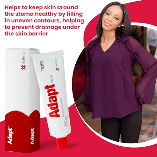 hollister 79300 adapt skin barrer paste 21 oz tube  ostomy paste ostomy supplies prevent ostomy leakage stoma paste