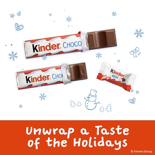 Kinder Chocolate, 18 Four Count Packs, Milk Chocolate Bar With Creamy Milky Filling, Individually Wrapped Candy, Stocking Stuffers For Kids, 1.8 Oz Each
