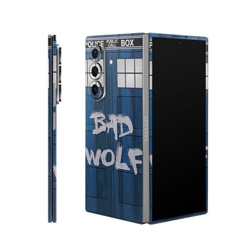 Phone Skin Compatible with Samsung Galaxy Z Fold 7 - Time Lord Box - Premium 3M Vinyl Protective Wrap Decal Cover - Easy to Apply | Crafted in The USA by MightySkins by Vision Signs & Graphics - Used condition - CA$6.56