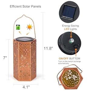 Hummingbird Solar Lanterns Outdoor Waterproof - Birthday Gifts for Women, Men, Mom, Mothers Day Gifts, Solar Lights Outdoor Hanging Garden Decor for Outside, Patio, Outdoor, Yard, Lawn, Balcony Hummingbird Solar Lanterns Outdoor Waterproof Birthday Gifts for Women Men Mom Mothers Day Gifts Solar Lights Outdoor Hanging Garden Decor for Outside Patio Outdoor Yard Lawn Balcony