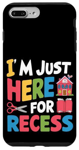 iPhone X/XS I'm Just Here For Recess Funny Back to School Kids Classroom Case