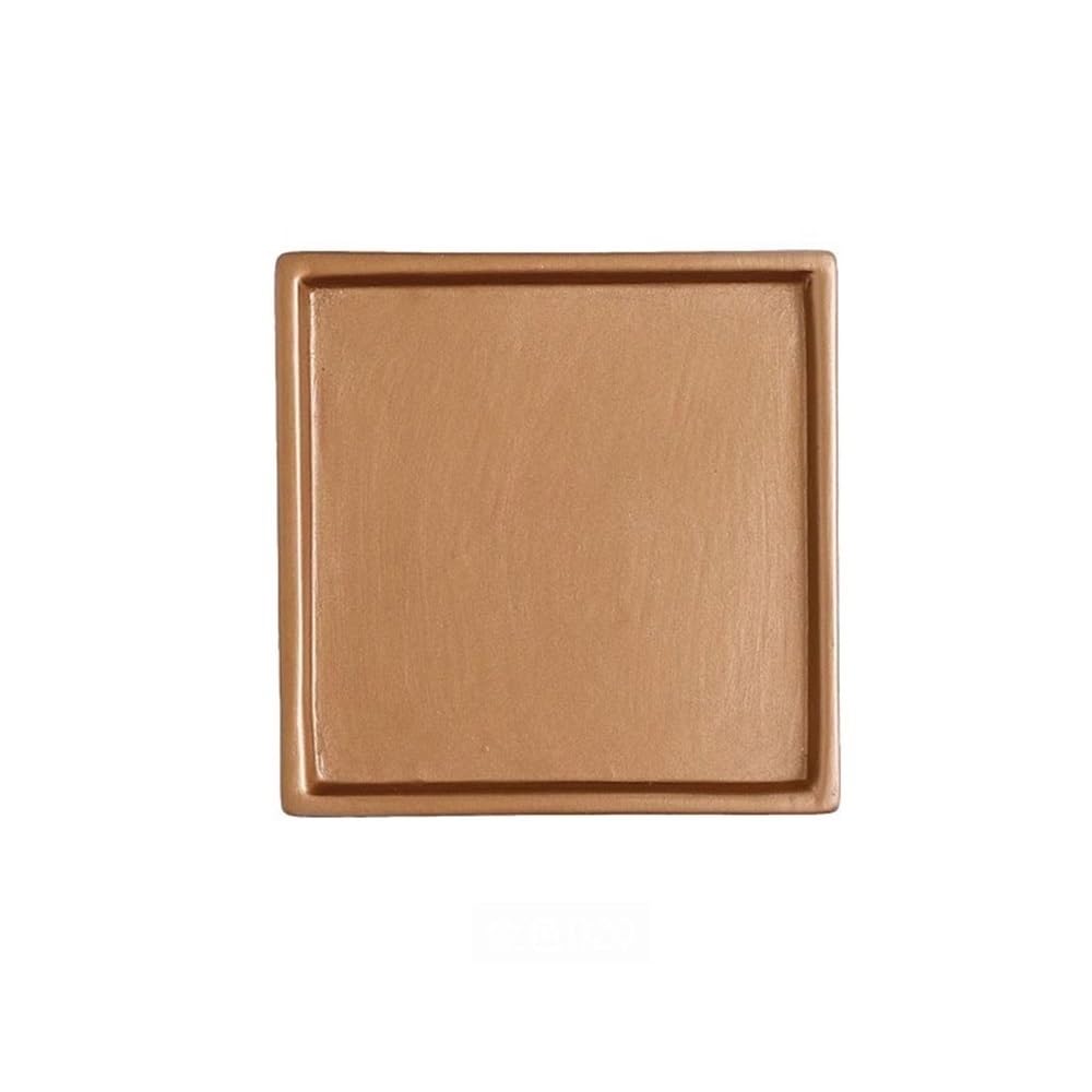 K5C7S3W9D6 plant dish saucer Square Flower Pot Saucer 7.8 Inch, Home Gardening for Ceramic Pallet Plant Drip Tray(Gold)