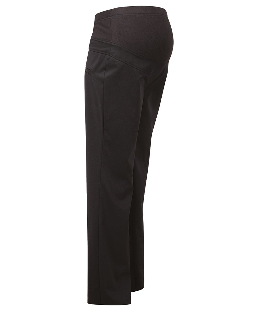 Alexandra Cadenza STC-NF709BK-18 Maternity Trouser, Plain, 54% Polyester/44% Wool/2% Elastane, Size 18, Black