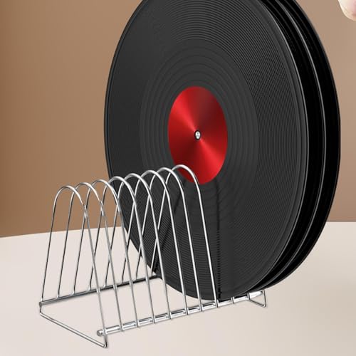 Clasificador de libros y organizador triangular de vinilos 5
