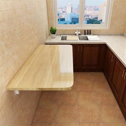 Table en Bois Pliante Murale pour Rompre le Manque de Place dans la Chambre