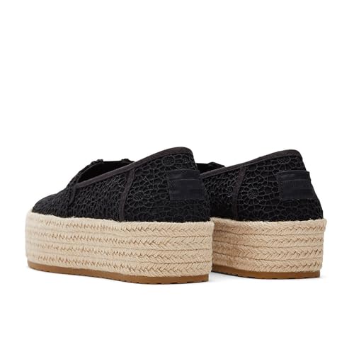Image of TOMS Women's Valencia Denim Plaform Espadrille Flat Platform