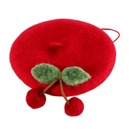 Sombrero de boina para mascotas sin lazos molestos que estresen a los gatos en sesiones de fotos 3