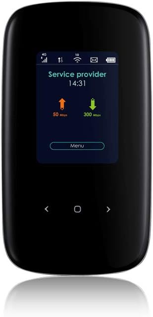 Zyxel 4G LTE-A Mobile WiFi Hotspot, Up to 300 Mbps Download Speed, Share Dual-Band WiFi to 32 Devices, All-Day Battery Life [LTE2566-M634]