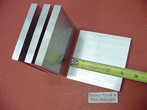 4 Pieces 1/2" X 4" Aluminum 6061 T6511 Solid Flat BAR 4" Long Plate Mill Stock