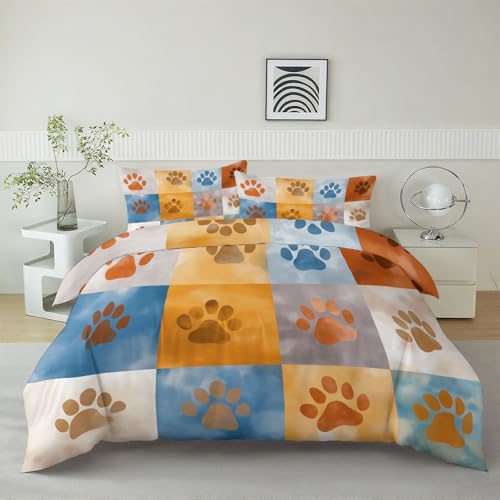 Housse de couette 140x200 multicolore blocs de couleurs lit