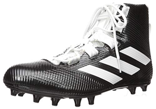 adidas Men's Freak Carbon High Football Shoe, Black/White/Black, 10.5 Medium US