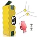 morpilot 4050mAh 14.4V Ni-MH Batterie de Remplacement pour iRobot Séries 500 600 700 800 avec Brosses Latérales