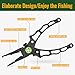 Aluminum Fishing Pliers, 5 Pcs Fishing Tool Kit, Upgraded Muti-Function Hook Remover and Fish Scissors, Fishing Gear, Ice Fishing Gift for Men