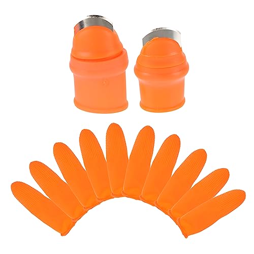 BCOATH Garden Thumb Cutter Silicone Tool 1 Set Vegetable Fruit Finger Cutting Harvesting Cutter