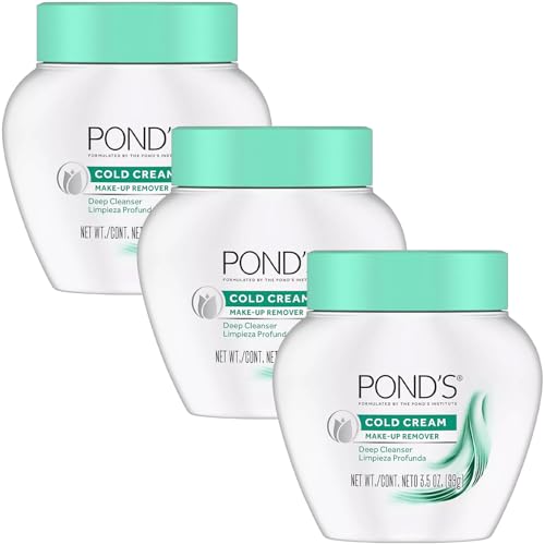 Pond's Cold Cream Cleanser | Pack of 3 (99g/3.5oz) | Moisturising, Deep Cleansing, Make-up Removing Cream