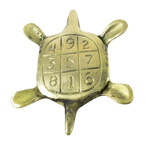 Image of Small Brass Turtle Idol, Vastu Remedy for Luck & Protection (130 g)
