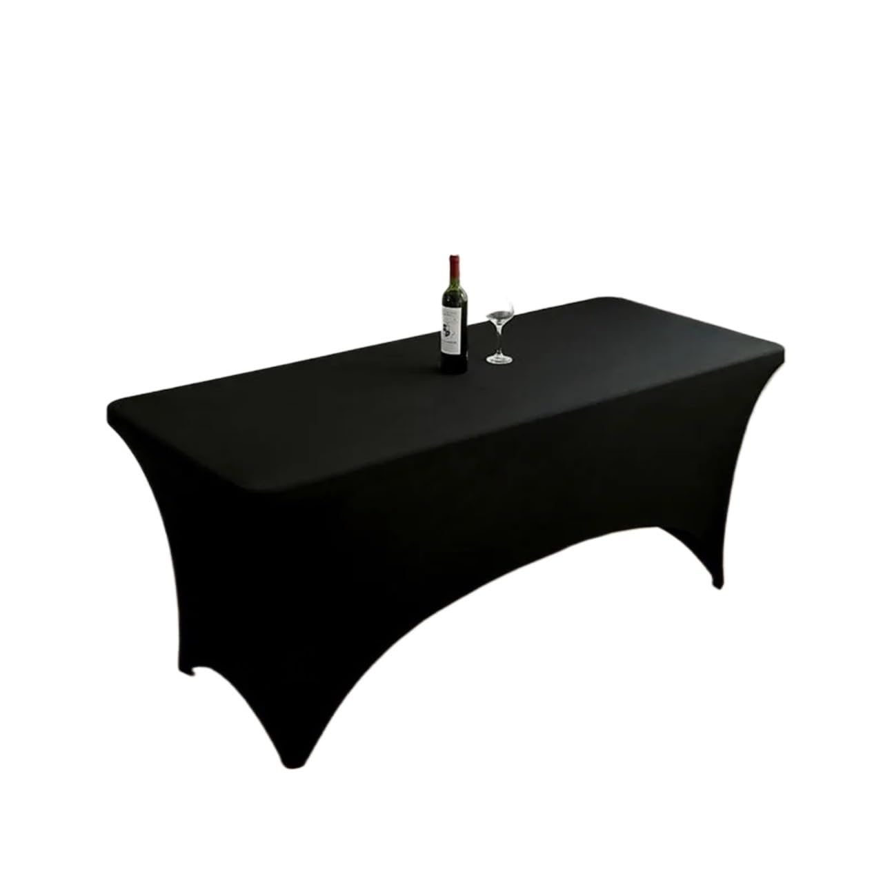 GCYEIDMA Elastic Beer Table Cover Elastic Hollow out Thiened Tablecloth for Meeting And Wedding Banquet Rectangular Bar Counter Cover(Color 1,5ft (152 * 76 * 76cm) 0.5kg)