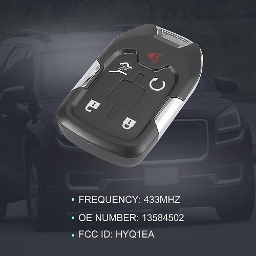 Télécommande GMC Acadia 2017-2020 clé de voiture 433 MHz 5 boutons - 3