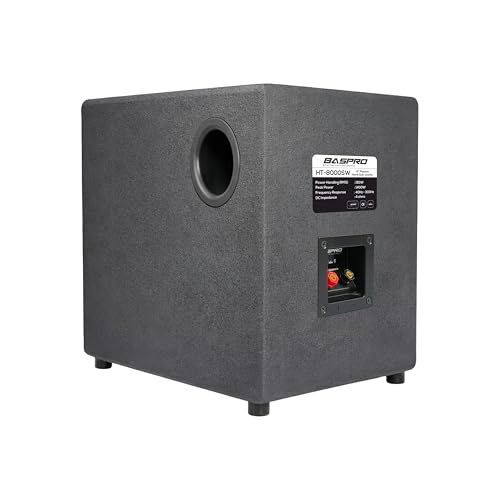 Image of BASPRO | Passive Subwoofer System HT-8000SW Premium 8-inch Passive Home Subwoofer Best for Making Sound Ordinary to Loud & Melodious (Before Purchase Kindly Read All Details Carefully)