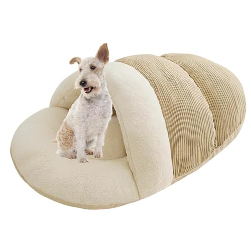 Lifetips ワイヤーフォックステリア(Wire Fox Terrier) ペットベッド 犬猫兼用 冬用 寝袋型 ふわふわ クッション 保温 防寒 洗える 小型犬 中型犬 室内 おしゃれ 北欧風 ソファ ハウス 快眠グッズ 抱っこ感覚 多頭飼い対応 寝