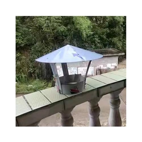 Tapa de conducto de humos con refuerzo contra lluvia y viento exterior 2
