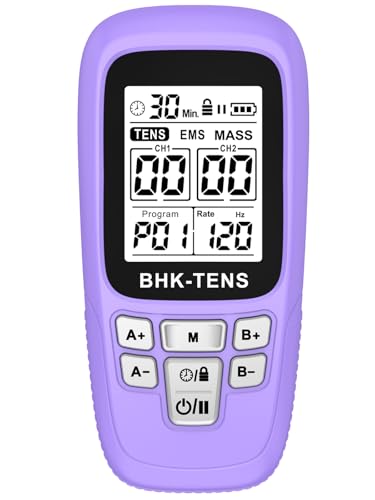 24 Modes TENS Unit Muscle Stimulator Machine with 8 Reusable Electrode Pads, 3-in-1 TENS Device with 40 Intensity Levels, 90 Min Timer, Back/Neck/Knee Therapy, Pulse 2-150Hz