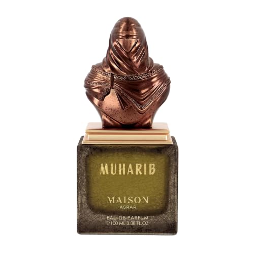Maison Asrar | Muharib Eau de Parfum 100ml | Fresh Lemon, Bergamot, Lavandin & Cinnamon Notes | Warm Cashmere with Tonka, Jasmine & Tobacco