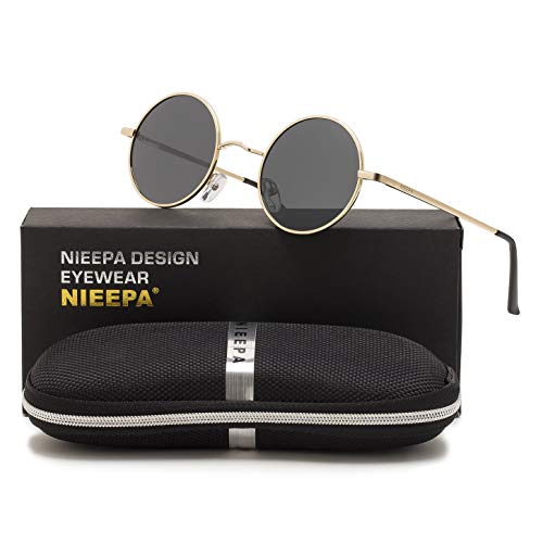Image of Vintage Small Round Polarized Hippie Sunglasses for Men Women Circle Sun Glasses NP1002