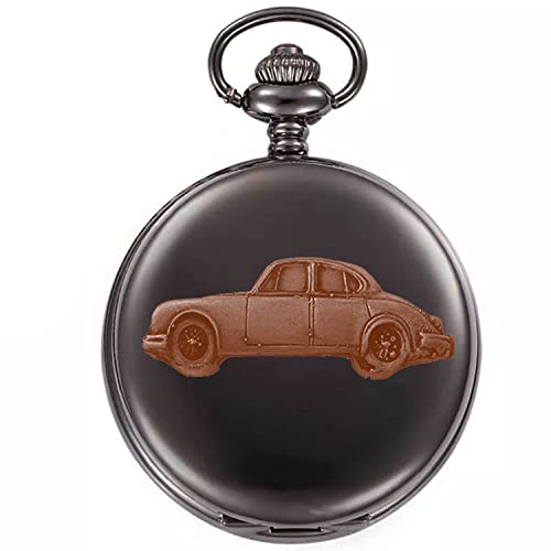 Montre gousset voiture britannique MK2 3.8 finition noir poli premium