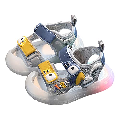 Toddler Kids Baby Girls Boys Sandals Girls Shoes Soft Sole Colorful Bright Light Baotou Sandals Toddler Boy Sandals 5