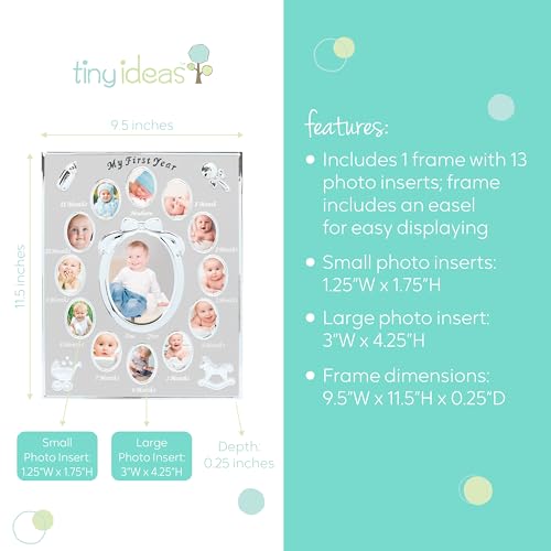 Tiny Ideas 96002 My First Year Picture Frame, Baby'S First Twelve Months Photo Collage And Gender Neutral Keepsake, Expecting Parents Holiday Gift thumb #2