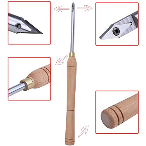 Cinceles para torneado en madera con inserto de carburo de diamante miniatura 3