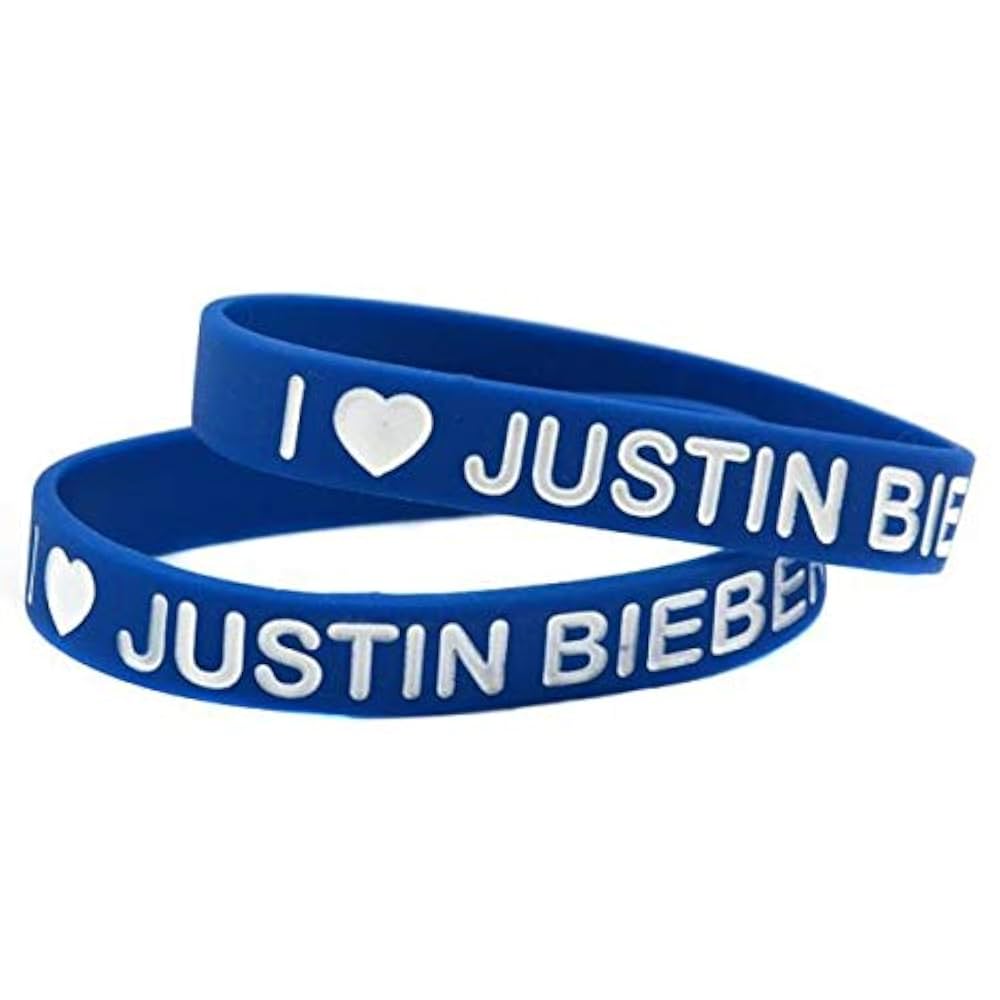 Xi-Link I Love Justin Bieber Silicone Bracelet Hand Ring