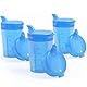 Horn Medical 3er Pack 250ml Erwachsenen Schnabelbecher-/Trinkhilfe-Sets mit je zwei Deckeln (große & kleine Öffnung) pro Set - Farbe wählbar (blau)