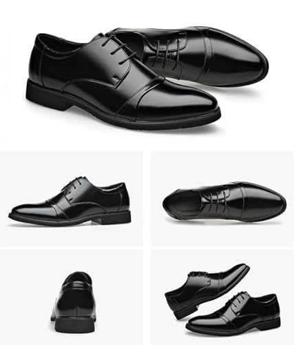 Men's Classic Dress Shoes Oxfords Lace-ups Formal Business Derby Shoes for Wedding Party Office Work3