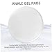 Jorzer 2Pcs Ankle Gel Pads, 2.5 Inch Round Clear Ankle Protector, Soft Lightweight Ice Skate Guards for Ice Skating Riding Ski.