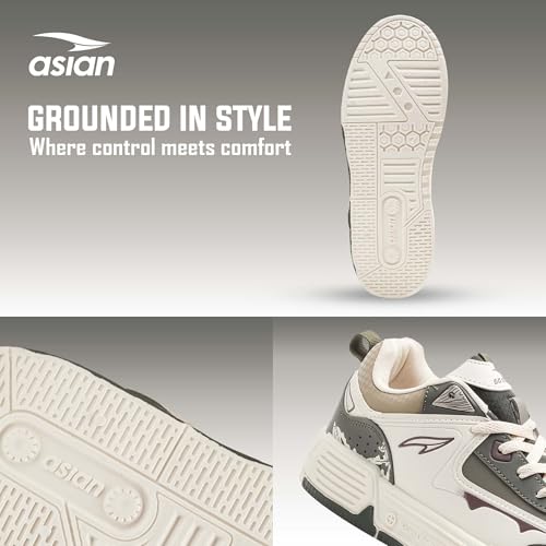 Image of ASIAN Lifestyle-02 Men's Stylish Sneakers | Comfortable Sporty Sneakers with PU Upper & Cushioned Insole | Ideal for Gym, Walk, Travel, & Casual Wear