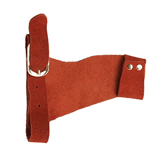 Toparchery Arrow Gloves 2 Finger Protective Guard Leather For Right Left Hand Hunting Shooting Target Recurve Horse Bow #TOP2