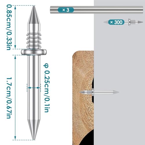 Clavos Doble Cabeza 800 piezas metales para baseboards miniatura 4