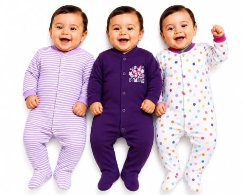 Image of EIO 100% Cotton Rompers /Sleep Suits /Jumpsuit /Night Suits for Baby Boys & Girls, Infants, New Born Pack of 3