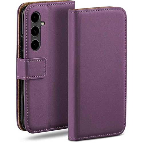 Étui cuir végétalien Samsung Galaxy S23 FE moex chic et durable violet