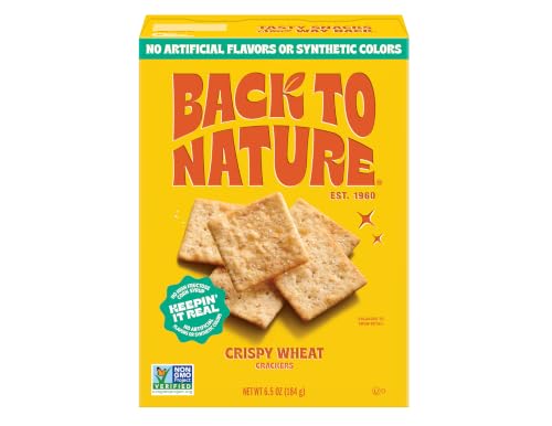 Back to Nature Crispy Wheat Crackers, Non GMO...