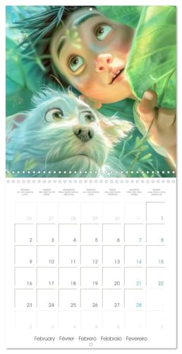 Mangas – Des amitiés animales (Calendrier mural carré 2026 30 x 60 cm (ouvert)) Calendrier double avec une page pour vos prises de notes: La magie des Mangas (CALVENDO Art)