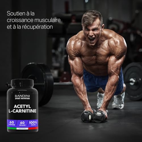 ACETYL L-CARNITINE 1000 mg (PAR GÉLULES) - Supplément à base de Acetil L Carnitin (60 Capsules) - Idéal pour Athlètes et Sportifs qui Pratiquent une Activité Physique de Haute Intensité – Image 5