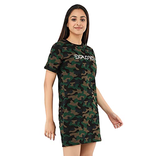 Buy JUNEBERRY Women's Cotton Knee Length Casual Long TShirt at Amazon.in