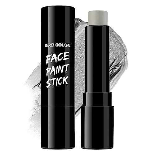 Image of BADCOLOR Grey Face Body Paint Stick, Cream Gray Eye Black Full Body Paint Sticks, Professional Face Paint for Halloween SFX Makeup Cosplay Joker Zombie Vampire Costume Parties