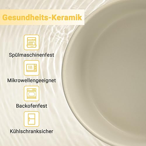 SPUNKYJUNKY Hundenapf Keramik Fressnapf Erhöhter Futternapf Wassernapf mit Bambus Ständer für mittelgroße und große Hunde (850ml, Grau)