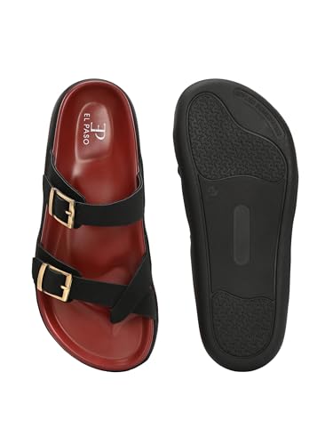 Image of EL PASO Women Red Faux Leather Casual Slip On Flats EPW5755 P