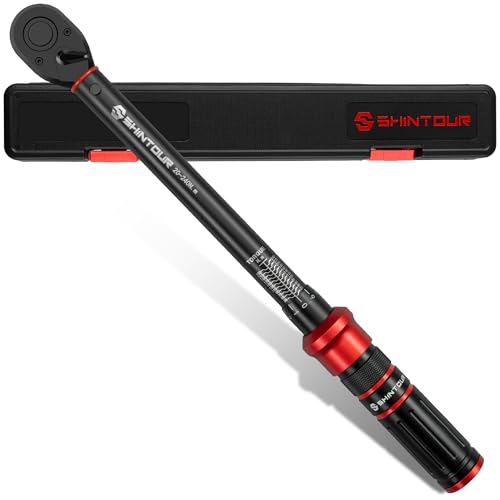 SHINTOUR 1/2 Drive Click Torque Wrench 20-240 Nm for Car Motorcycle Wheel