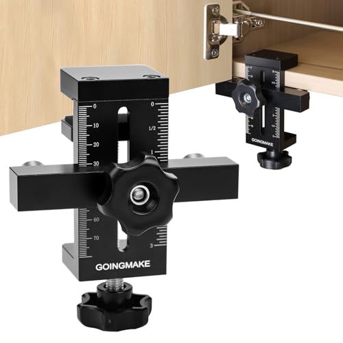 Comparison: Best Wood For Cabinet Face Frames 5 GOINGMAKE Cabinet Door Mounting Jig with Quick Edge Positioner,Adjustable Cabinet Door Installation Positioner,Cabinet Door Positioning Tool Jig for Installing Frameless or Face Frame Cabinet Doors